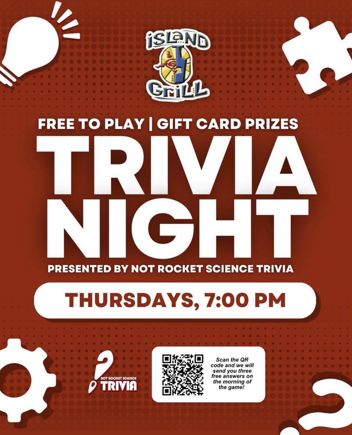 Trivia at Island Grill Restaurant